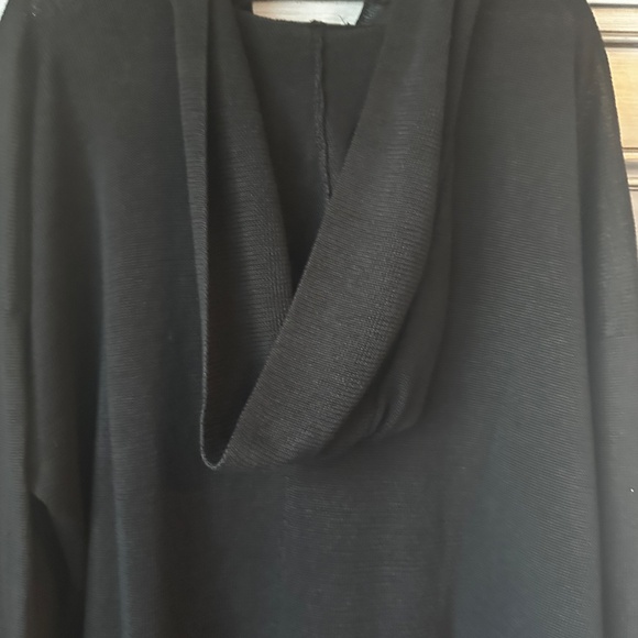 Eskandar Black Linen Over Sized Hooded Sweater Size 0 (S) - Picture 10 of 11
